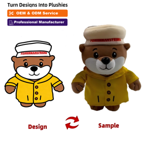 Orsacchiotti di Peluche per Vigili del Fuoco di Alta Qualità, Personalizzabili in Colore e Logo, Imbottiti in Cotone PP, Giocattolo Souvenir Unisex - Product Image 5