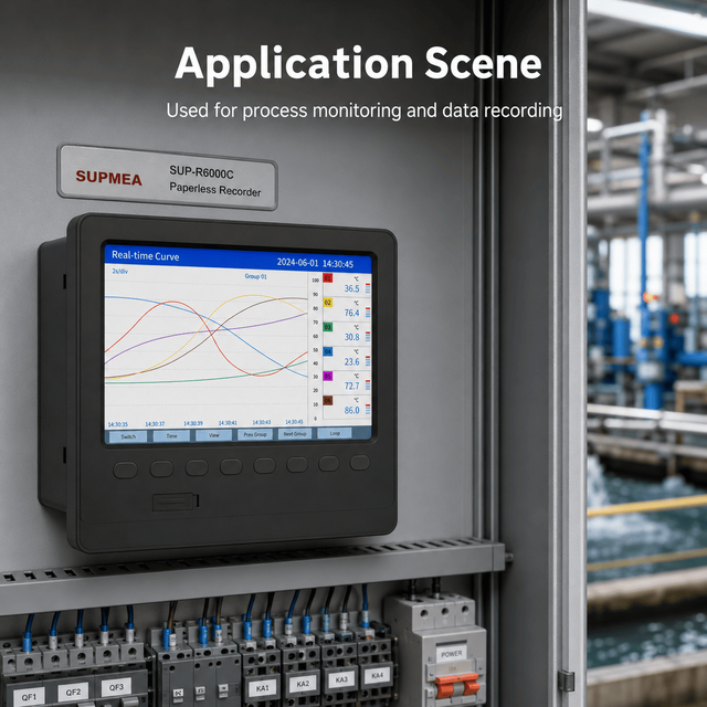 Global Voltage Adaptable Paperless Recorder Suit Different Country Power Supply Paperless Data Logger