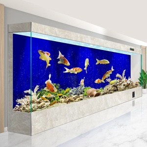 Acquario Integrato 2026 Nuovo per Uso Domestico Senza Acqua, in Vetro Ultra Bianco per Soggiorno, con Filtro Incorporato e Luci Multicolore Variabili - Product Image 6