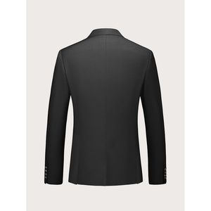 Conjunto de Traje de Negocios para Hombre de 3 Piezas: Chaqueta Transpirable + Chaleco + Pantalones, Diseño de Solapa Único, Estilo Casual y Moderno - Product Image 2