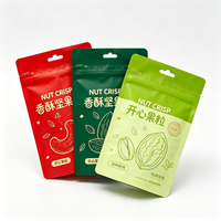 Sachet Doypack Premium Personnalisé Imprimé Anti-odeur en Mylar et Feuille d'Aluminium, Qualité Alimentaire, pour Emballage de Noix, avec Fermeture Zip Refermable