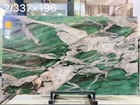 Patagonia Vert Quartzite Dalles 20mm Poli Livre Match Rétro-Éclairé Fuchsite Cristal Granit Sttone Mur Plancher Vanité Comptoir