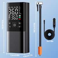 Mini compresseur d'air de voiture rechargeable portable électrique sans fil pompe gonfleur de pneu numérique en aluminium pour voiture moto