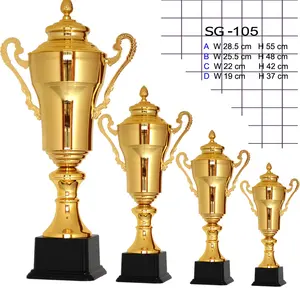 Trophy Cup Wholesale Personalized Trophies Engraving And Plaques Trofeos Deportivos Award Metal Luxury Metal Sport Trophy Cup