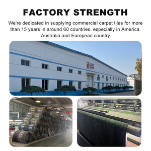 Chống trượt chống cháy Nylon thương mại sàn vuông khách sạn 50x50cm hiện đại PVC lồng vào nhau văn phòng Thảm gạch - Product Image 4