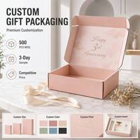 Boîte d'expédition recyclable de haute qualité en gros pour fleurs, savons, bougies, coffrets cadeaux et emballages pour la Saint-Valentin