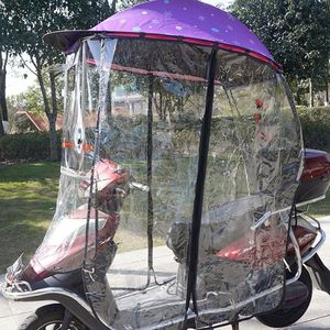 Guarda-chuva Manual para Motocicleta com Proteção Solar Completa, Impermeável, Cobertura para Bicicleta e Motocicleta em Tecido de Nylon 190T, 100cm - Product Image 6