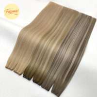 Ekstensi Rambut Manusia Fasimei Kualitas Terbaik Super Double Drawn Cuticle Aligned Genius Weft Virgin Remy Harga Grosir