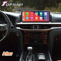 Radio Mobil 12.3 Inci Android 13 Layar Sentuh Pemutar GPS Radio Navigasi untuk Lexus LX570 2016 - 2021 Mendukung Wireless Carplay