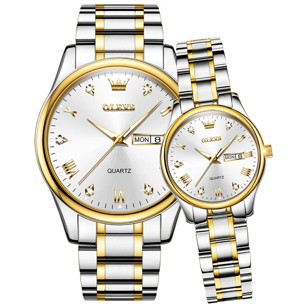 OLEVS Fábrica Casal Moda Logotipo Personalizado Relógio de Quartzo Relógio de Pulso Barato Preços Baixo MOQ Para O Amante Do Relógio Relógio Marca de Mão