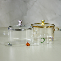 LOMATO – Nouvelle marmite à soupe en verre borosilicate de haute qualité, résistante à la chaleur, design moderne, écologique, mignonne, pour la cuisine domestique