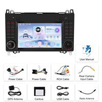 Podofo untuk Mercedes-benz Mercedes Benz B200/A-class/Viano/VITO/Sprinter Radio Mobil Android 7'' 2+64 Wireless Carplay/Android Auto