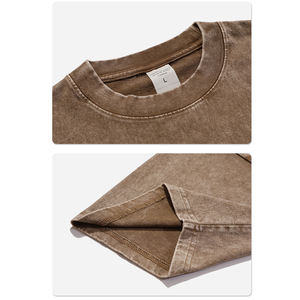 Venta al por mayor precio barato <span class=keywords><strong>de</strong></span> gran tamaño muchos colores Streetwear hombres ácido lavado camiseta Cool Custom Band peso pesado algodón <span class=keywords><strong>camisetas</strong></span> - Product Image 5