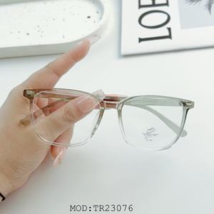 Gafas ultraligeras Tr90 antiazules para hombres y mujeres, montura de estilo coreano con forma de cara de diamante para gafas de miopía, leer reseñas de la tienda - Product Image 4