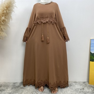 16001 #   Vestidos Musulmanes en Oferta, Vestidos de Noche Musulmanes de Manga Larga de Alta Calidad, Vestido Bordado de Moda para Mujer - Product Image 6