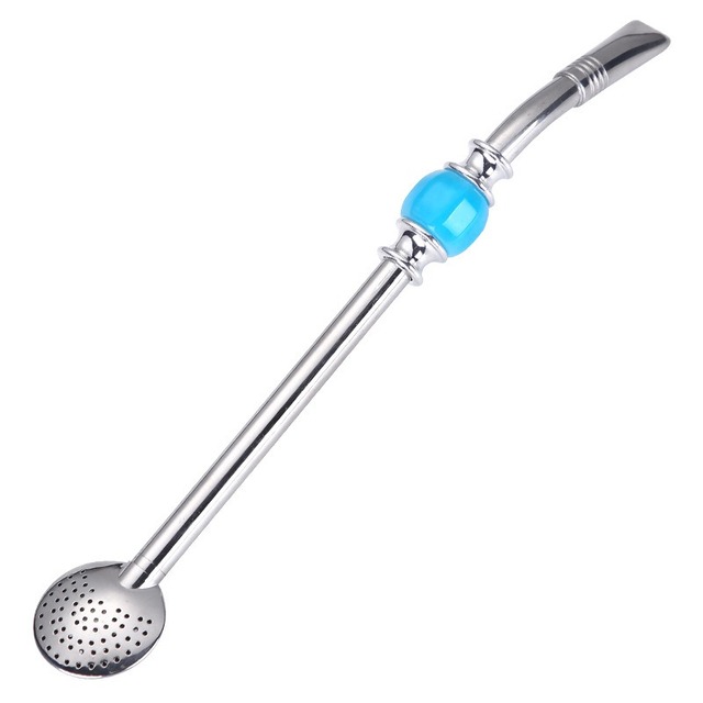 Stainless Steel Food Safety and Easy Maintain Multi Function Drinking Straw Design Beverage Straw Tea Filter Stirring Rod