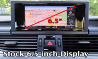 Pantalla Multimedia Linux de 12.3 Pulgadas para Audi A6 2012-2018, Reproductor de Radio para Auto con CarPlay Inalámbrico, Android Auto y Airplay