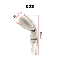 Outil de réparation de divots de golf en alliage de zinc Dericsson, design créatif en forme de club, fourche à divots avec logo personnalisé gratuit, accessoires de golf