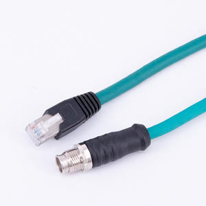 M12 <span class=keywords><strong>RJ45</strong></span> промышленный сетевой кабель высокоскоростной источник передачи, мягкие высокотемпературные устойчивые заводские прямые разъемы - Product Image 4