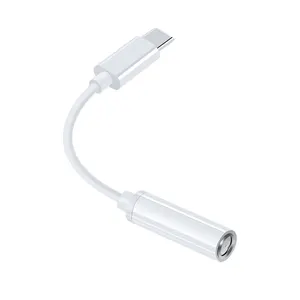 מפעל מחיר USB C כדי 3.5mm לאוזניות מתאם סוג C AUX אודיו אוזניות ממיר עבור Huawei Mate 40 xiaomi