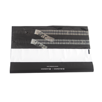 Sac d'expédition biodégradable à 100 % avec poignée noire, bande de déchirement facile, double fermeture, personnalisable