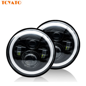 TCYATO Phares Angel Eye à 4 billes de 7 pouces les plus vendus <span class=keywords><strong>pour</strong></span> motos et véhicules tout-terrain, lumières <span class=keywords><strong>LED</strong></span> <span class=keywords><strong>pour</strong></span> <span class=keywords><strong>moto</strong></span> - Product Image 2