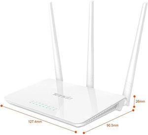 جهاز توجيه منزلي لاسلكي متعدد اللغات Tenda F3 F3 Mbps بتقنية Wireless ، إصدار 3 هوائيات إنجليزية لاسلكي