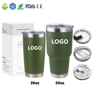 Gobelets isothermes <span class=keywords><strong>YETI</strong></span> de haute qualité 20oz 30oz en gros, tasses à café en acier inoxydable 304 avec couvercle magnétique - Product Image 1