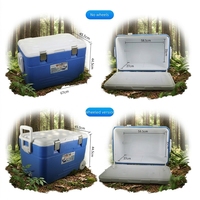 Glacière portable isotherme en PP de 6L à 110L, grande capacité, durable, pour le stockage alimentaire et usages multiples