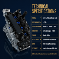 Nouveau Moteur Complet Essence Turbo GDI 16V 2.3L 2.3T EcoBoost 4 Cylindres en Ligne DOHC de Haute Qualité pour Remplacement et Réparation