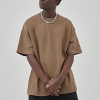 Nouvelle Collection Printemps/Été T-shirt Homme 100% Coton Tricoté 385G à Impression Numérique Intense Anti-Boulochage Couleur Unie Coupe Ample