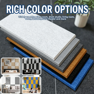 Panel <span class=keywords><strong>Acústico</strong></span> de Fibra de Poliéster de Color Personalizado de Fábrica, Panel Absorbente de Sonido Ignífugo de Alto NRC - Product Image 6