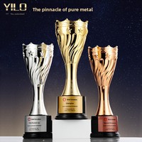 Trophées sportifs en métal électroplaqué personnalisés, récompenses créatives pour les champions en marathons, football, basketball et réalisations mémorables