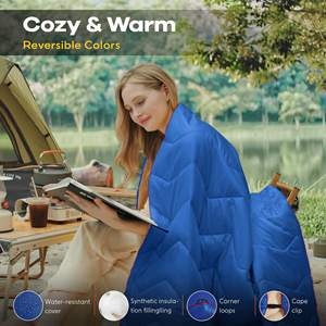 Couverture de camping d'extérieur Directl Factory, imperméable, anti-froid, pliable, motif géométrique, couverture matelassée, tapis anti-humidité - Product Image 3