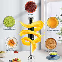 Mixeur Plongeant Électrique Multifonctionnel à Vitesse Variable, Fouet à Œufs, Mousseur à Lait, Ensemble Mixeur Plongeant en Acier Inoxydable 800W – Vente en Gros