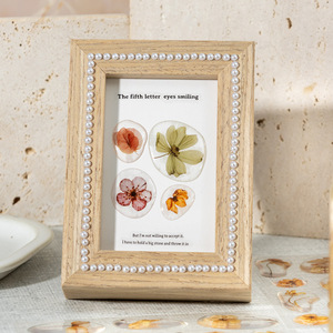 1 autocollant par paquet, série Échos de la nature, thème fleurs séchées, autocollants en résine transparente pour <span class=keywords><strong>collage</strong></span> de journal - Product Image 4