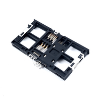 Conector de Tarjeta IC Bidireccional MUP de Doble Fricción de 12 Pines con Tecnología de Fricción para PCB, Lector de Tarjetas Inteligentes para Máquinas POS