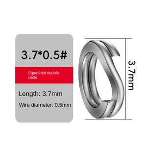 Thép không gỉ xoay Snap móc luya Vòng Báo Chí phẳng kết nối vòng SF-072 đại dương bãi biển câu cá Phụ Kiện - Product Image 6