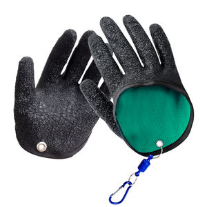 LUSHAZER Gants de pêche en <span class=keywords><strong>latex</strong></span> antidérapants Gants de pêche antidérapants pour attraper des poissons et des carpes Fisherman Protect Hand Fish Grab - Product Image 1