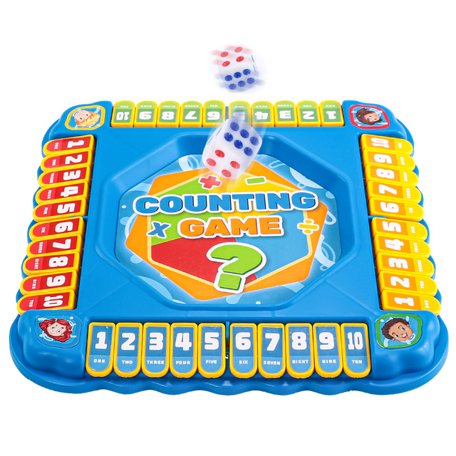 Early Educational Logic Number Learning Game, Learning Party Interactive Family Multiplayer Board Game for Boys Girls Age 3+