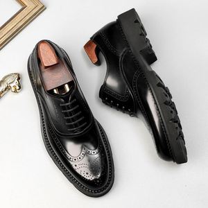 Classic Black Double-Monk Buckle <b>Shoes</b> for Men-High Quality Handcrafted Autumn Casual Career <b>Height</b> <b>Increasing</b> <b>Shoes</b> - Product Image 4