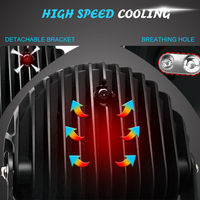 Grossiste 160W rond 9 pouces laser led conduite lumière tout-terrain auto systèmes d'éclairage camion pare-chocs 4X4 led voiture phare led