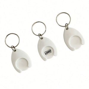 Custom Euro Coin Trolley <b>Keychains</b>-<b>Personalized</b> ABS Cross Style Shopping Cart Token Holder Digital Printing Portable Promotions - Product Image 1