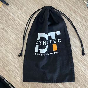 Wholesale Hot Selling Custom Black Flat Soft Canvas Cotton Drawstring <b>Bag</b> Silk Screen Logo Cotton Brush Drawstring Dust <b>Bag</b> - Product Image 2