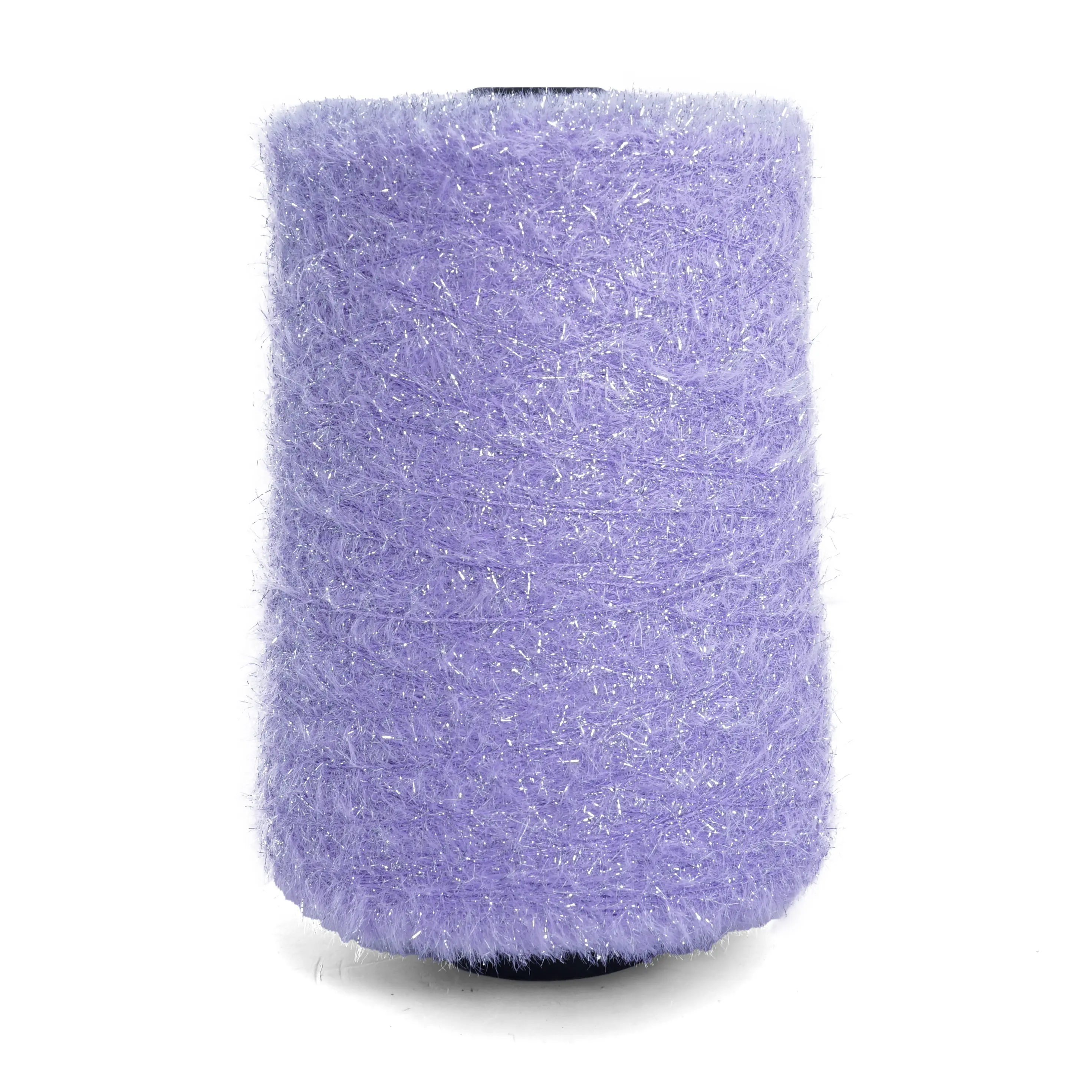 11 мм мягкая Серебристая имитация норки пряжа для вязания пальто свитера нейлоновая перьевая пряжа для смешанной пряжи