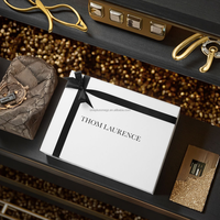 Boîtes cadeaux de luxe en carton rigide 2026, élégantes, blanches, en papier cartonné 4C, avec couvercle amovible et base, avec col.