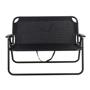 Banc de jardin pliant double de luxe portable pour l'extérieur avec impression de logo en gros – Chaise longue double pour pique-nique et camping - Product Image 4