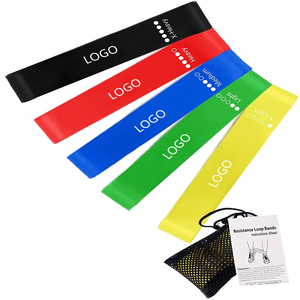 Bandes de résistance mini-boucles 100 % naturelles en TPE, personnalisables avec logo, pour la gym, le yoga, la physiothérapie, unisexe, enfants, entraînement à domicile - Product Image 1