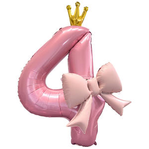Globo <span class=keywords><strong>de</strong></span> Número Rosa con Lazo <span class=keywords><strong>de</strong></span> 40 Pulgadas, Decoraciones <span class=keywords><strong>para</strong></span> el Primer <span class=keywords><strong>Cumpleaños</strong></span> <span class=keywords><strong>de</strong></span> Niña, Accesorios Simples <span class=keywords><strong>para</strong></span> la Decoración del <span class=keywords><strong>Cumpleaños</strong></span> - Product Image 5