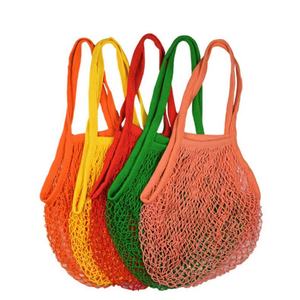 Cheap Large Reusable Organic Cotton Custom Tote Mesh Tote Shopping <b>String</b> Net Fruit Mesh <b>Bags</b> for Vegetables and Package - Product Image 2
